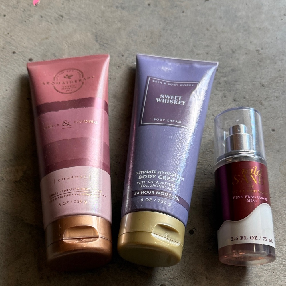 Bath & Body Works Aromatherapy and Sweet Whiskey Set